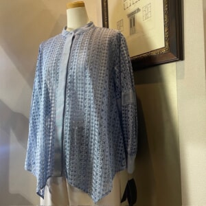 メッシュレースブラウス(B DONNA)