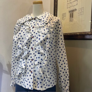 フリルプリントブラウス(Lovers Biethday)